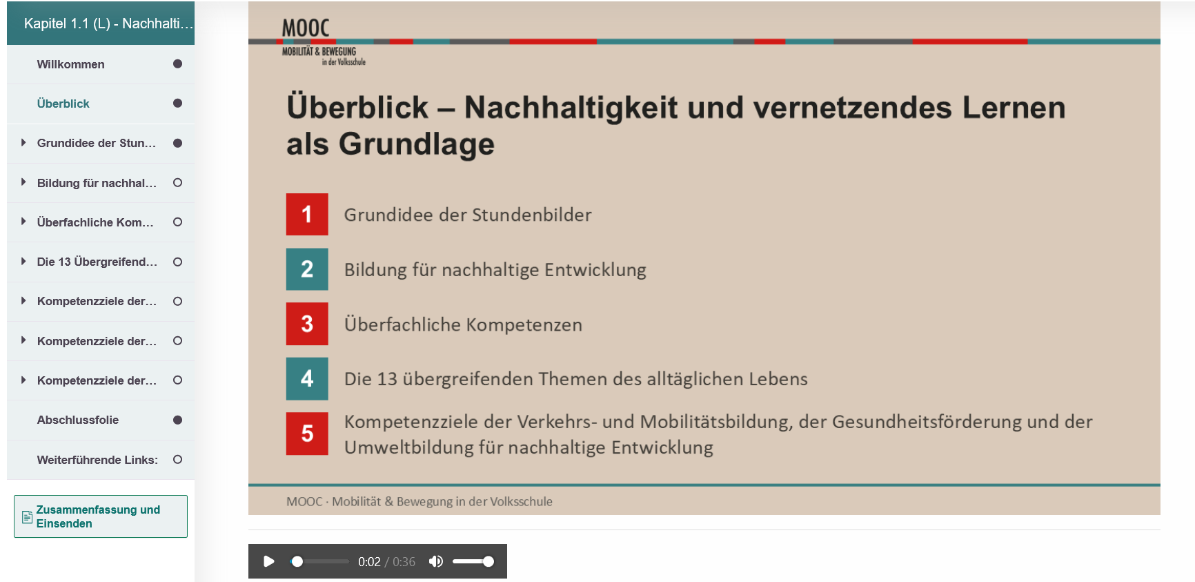 Mobilitäts-MOOC – H5P Aufgabe
