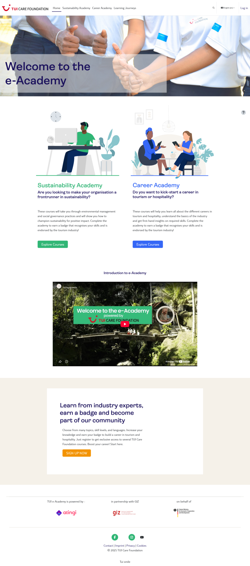 TUI e-Academy – Kursinhalt